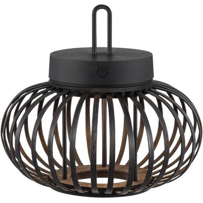 Just Light. LED-Akku-Pendelleuchte Akuba Schwarz 22 cm x Ø 25 cm Just Light. LED-Akku-Pendelleuchte Akuba Schwarz 22 cm x Ø 25 cm