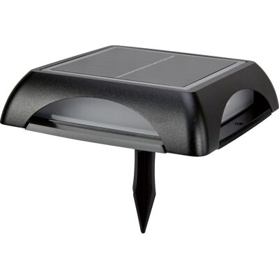 LED Solarleuchte 2 in 1 Eckig 14 cm x 14 cm x 3,4 cm Schwarz LED Solarleuchte 2 in 1 Eckig 14 cm x 14 cm x 3,4 cm Schwarz