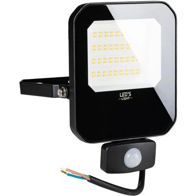 LED`s light LED's light LED Wandstrahler 30W 4200lm 4000K IP65 IK05 Schwarz Sensor LED`s light LED's light LED Wandstrahler 30W 4200lm 4000K IP65 IK05 Schwarz Sensor