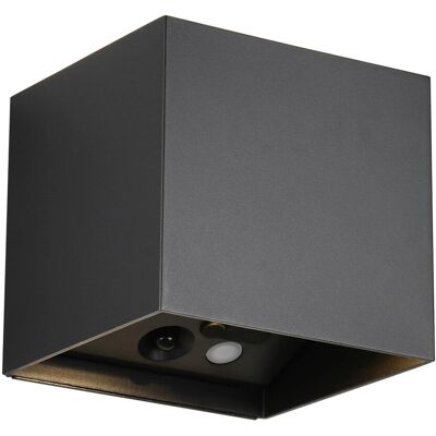 Reality LED-Akkuwandleuchte Genie 10 cm x 10,5 cm x 10,5 cm Schwarz Matt Reality LED-Akkuwandleuchte Genie 10 cm x 10,5 cm x 10,5 cm Schwarz Matt