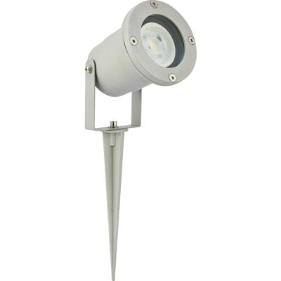 LED-Strahler 5 W 2700K IP44 Grau inkl. GU10 LED-Strahler 5 W 2700K IP44 Grau inkl. GU10