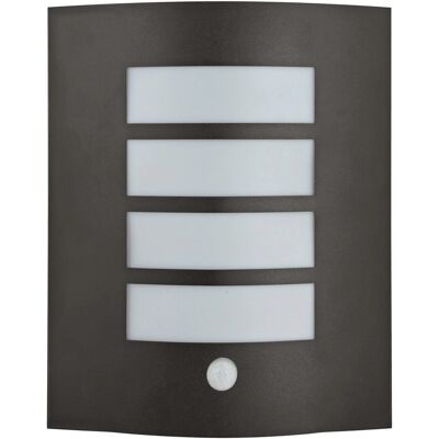 E2 Elektro Wandleuchte TAURI Sensor E27 IP44 Anthrazit E2 Elektro Wandleuchte TAURI Sensor E27 IP44 Anthrazit