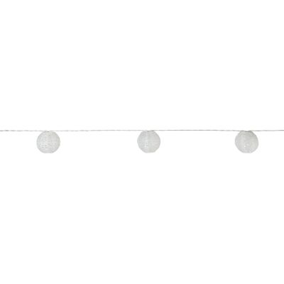 Solar-Lichterkette Fiuggi Lampion 24 LEDs Weiß 8,40 m Solar-Lichterkette Fiuggi Lampion 24 LEDs Weiß 8,40 m