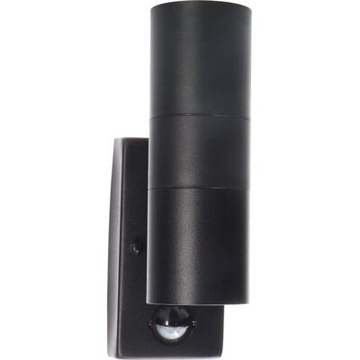 LED`s light Außen-Wandleuchte Rund mit IR-Sensor Schwarz LED`s light Außen-Wandleuchte Rund mit IR-Sensor Schwarz