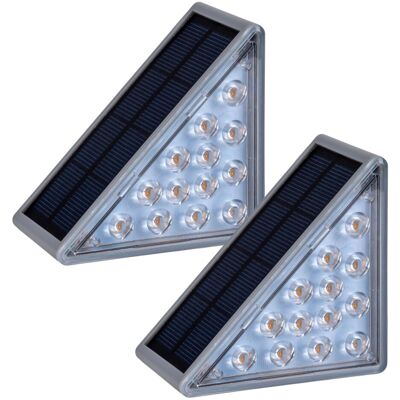 Näve LED-Solar-Treppen-Leuchte Scala Grau 6,2 cm x 11 cm x 5,2 cm 2er-Set Näve LED-Solar-Treppen-Leuchte Scala Grau 6,2 cm x 11 cm x 5,2 cm 2er-Set
