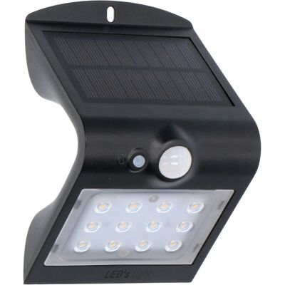 LED's Work Solar-Außenleuchte Flutlicht mit Sensor 1,5 W 220 lm 3.000 K Schwarz LED's Work Solar-Außenleuchte Flutlicht mit Sensor 1,5 W 220 lm 3.000 K Schwarz