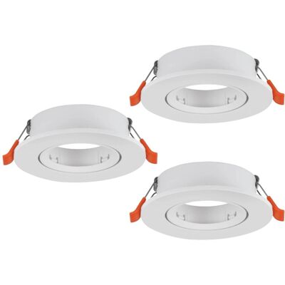 Eglo Einbauspot Sapereta-E Weiß Ø 8,5 cm x 9 cm 3-flammig Eglo Einbauspot Sapereta-E Weiß Ø 8,5 cm x 9 cm 3-flammig