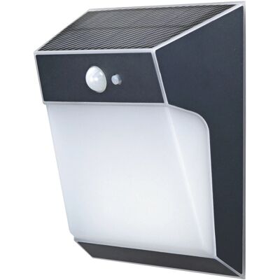 E2 Elektro Wandleuchte SABIK Sensor Solar 2W 360lm IP54 Anthrazit E2 Elektro Wandleuchte SABIK Sensor Solar 2W 360lm IP54 Anthrazit