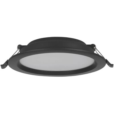 Eglo LED-Einbauspot Idun-E 3000 K Schwarz Ø 16,6 cm x 3,1 cm Eglo LED-Einbauspot Idun-E 3000 K Schwarz Ø 16,6 cm x 3,1 cm