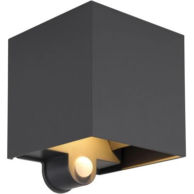 Globo LED-Außenleuchte Veronika 2-flammig Anthrazit 10 cm x 12,5 cm Globo LED-Außenleuchte Veronika 2-flammig Anthrazit 10 cm x 12,5 cm