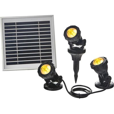 Heissner Solar Teich- und Gartenlicht Set Farbwechsel Heissner Solar Teich- und Gartenlicht Set Farbwechsel