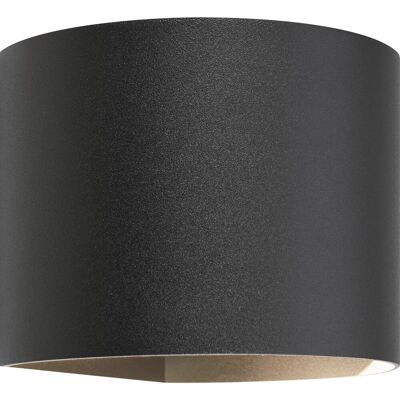 LED Außenwandleuchte Augusta 3 W Aluminium Schwarz Rund LED Außenwandleuchte Augusta 3 W Aluminium Schwarz Rund