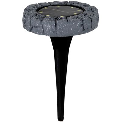 Näve LED-Solar-Boden-Erdspieß Kian Grau Ø 12 cm x 12,5 cm 3er-Set Näve LED-Solar-Boden-Erdspieß Kian Grau Ø 12 cm x 12,5 cm 3er-Set