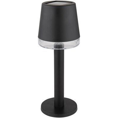 Globo LED Solarleuchte Kunststoff Klar Ø 8 cm Schwarz Matt Globo LED Solarleuchte Kunststoff Klar Ø 8 cm Schwarz Matt