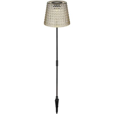 Globo LED-Solarleuchten-Set Ø 12,5 cm x 60 cm Rauchfarbe 2 Stück Globo LED-Solarleuchten-Set Ø 12,5 cm x 60 cm Rauchfarbe 2 Stück