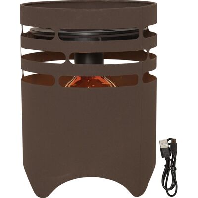 Star Trading Solar-Laterne Dekoration Marron Ø 19,2 cm x 26 cm Star Trading Solar-Laterne Dekoration Marron Ø 19,2 cm x 26 cm
