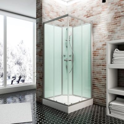 Schulte Korfu II Eckdusche - Wellnesskabine, Lichtgrün - Komplettdusche Schulte Korfu II Eckdusche - Wellnesskabine, Lichtgrün - Komplettdusche