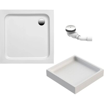 Ottofond Duschwannen-Set Quadrat 80 cm x 80 cm Weiß Ottofond Duschwannen-Set Quadrat 80 cm x 80 cm Weiß
