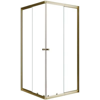 Schulte Dusche Sunny Eckeinstieg mit Schiebetüren Goldoptik Klar 180 x 75-90 cm Schulte Dusche Sunny Eckeinstieg mit Schiebetüren Goldoptik Klar 180 x 75-90 cm