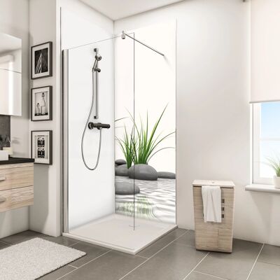 Schulte ExpressPlus Duschrückwand DecoDesign Zen Steine & Gras 210 x 90 cm Schulte ExpressPlus Duschrückwand DecoDesign Zen Steine & Gras 210 x 90 cm