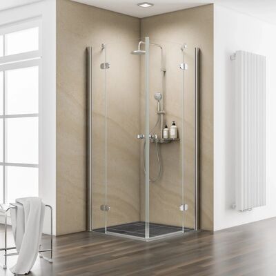 Schulte ExpressPlus Eckeinstieg 4-tlg. MasterClass Chromoptik 79,2-81,2x200cm Schulte ExpressPlus Eckeinstieg 4-tlg. MasterClass Chromoptik 79,2-81,2x200cm