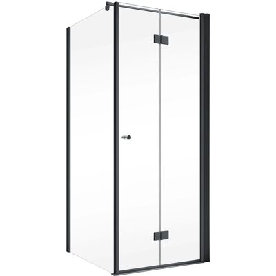 Schöner Wohnen Drehfalttür Gretia m. Seitenwand Mattschwarz 90 cm x 200 cm DIN R Schöner Wohnen Drehfalttür Gretia m. Seitenwand Mattschwarz 90 cm x 200 cm DIN R