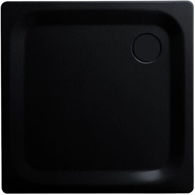 Sanicomfort Duschwanne Stahl 90 cm x 90 cm x 2,5 cm Schwarz Matt Sanicomfort Duschwanne Stahl 90 cm x 90 cm x 2,5 cm Schwarz Matt