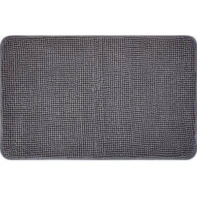 baliv Badematte 50 cm x 80 cm Polyester Dunkelgrau baliv Badematte 50 cm x 80 cm Polyester Dunkelgrau