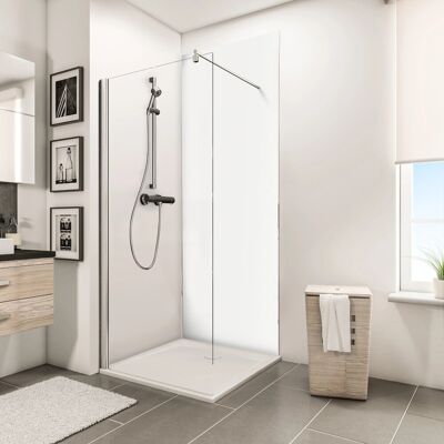 Schulte ExpressPlus DecoDesign Rückwände Profile Set Ecke Asym. Weiß 210x90x120 Schulte ExpressPlus DecoDesign Rückwände Profile Set Ecke Asym. Weiß 210x90x120