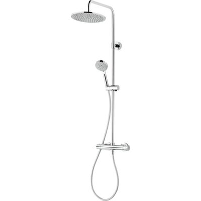 Schulte Duschsystem Rain III Modern Plus mit Thermostat Verchromt Schulte Duschsystem Rain III Modern Plus mit Thermostat Verchromt