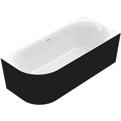 Ottofond Badewanne Mince Corner Links 180 cm x 80 cm Schwarz Weiß Ottofond Badewanne Mince Corner Links 180 cm x 80 cm Schwarz Weiß