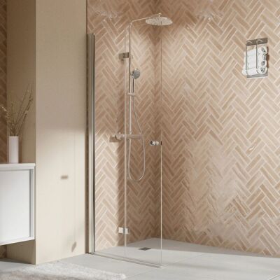 Breuer Drehfalttür Elana 2.0 Walk-In Klarglas inkl. CER+ 200 cm x 120 cm Links Breuer Drehfalttür Elana 2.0 Walk-In Klarglas inkl. CER+ 200 cm x 120 cm Links