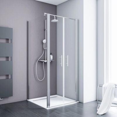 Schulte ExpressPlus Pendeltür AlexaStyle2.0 Alunatur 80x80x192cm Schulte ExpressPlus Pendeltür AlexaStyle2.0 Alunatur 80x80x192cm