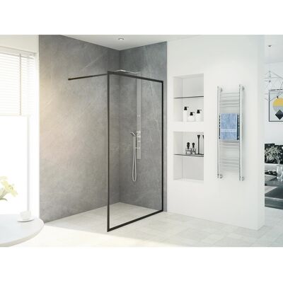 baliv Duschabtrennung Walk-In DUK-120.81 120 cm x 195 cm Schwarz baliv Duschabtrennung Walk-In DUK-120.81 120 cm x 195 cm Schwarz