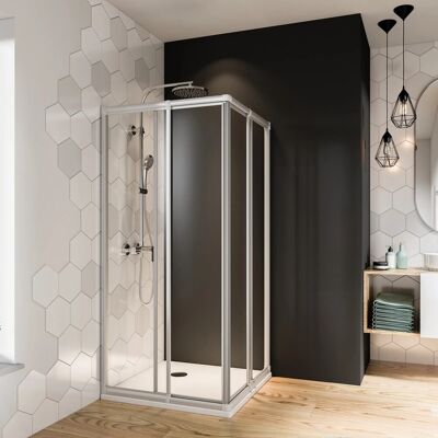 Breuer Fara Diagonaleinstieg DE2 - 80-90cm, 70-80cm, 185cm - Dusch Tür Breuer Fara Diagonaleinstieg DE2 - 80-90cm, 70-80cm, 185cm - Dusch Tür