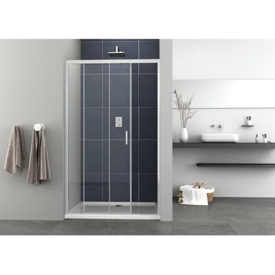 Sanotechnik Schiebetür Elite mit Soft Close 98 cm - 100 cm x 195 cm Chrom Sanotechnik Schiebetür Elite mit Soft Close 98 cm - 100 cm x 195 cm Chrom