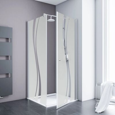 Schulte ExpressPlus Drehtür Seitenwand AlexaStyle2.0 Dekor Liane 80cm Schulte ExpressPlus Drehtür Seitenwand AlexaStyle2.0 Dekor Liane 80cm