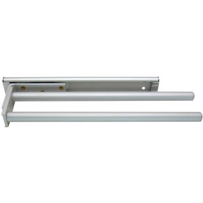 FACKELMANN Aluminium Zweiarm Handtuchhalter - Badmöbelmontage FACKELMANN Aluminium Zweiarm Handtuchhalter - Badmöbelmontage