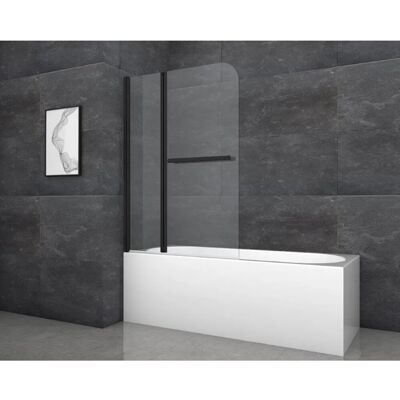 Aurlane Badewannenfaltwand Black Comfort 2 Schwarz matt 100 cm x 140 cm Aurlane Badewannenfaltwand Black Comfort 2 Schwarz matt 100 cm x 140 cm
