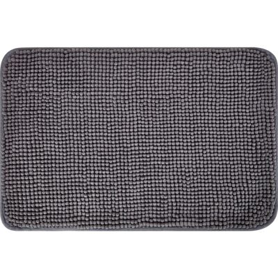 baliv Badematte 40 cm x 60 cm Polyester Dunkelgrau baliv Badematte 40 cm x 60 cm Polyester Dunkelgrau