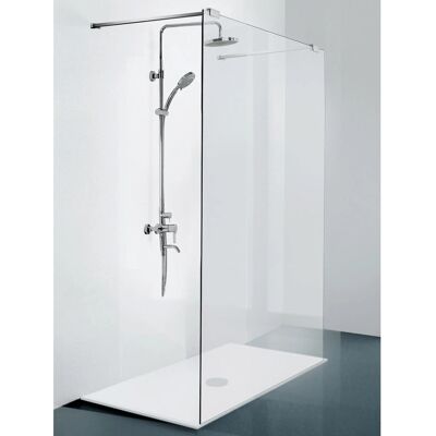 Sanotechnik Duschtrennwand Elegance mit Teleskophalterung 195 cm x 100 cm Chrom Sanotechnik Duschtrennwand Elegance mit Teleskophalterung 195 cm x 100 cm Chrom