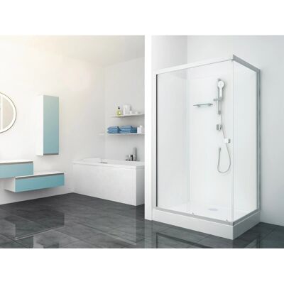 Aurlane Komplettdusche Eckig 115 cm x 90 cm x 205 cm Silber Matt Aurlane Komplettdusche Eckig 115 cm x 90 cm x 205 cm Silber Matt