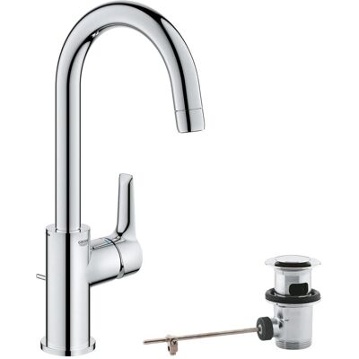 Grohe QuickFix Waschtischarmatur Einhebelmischer Start Alira Chrom L Grohe QuickFix Waschtischarmatur Einhebelmischer Start Alira Chrom L