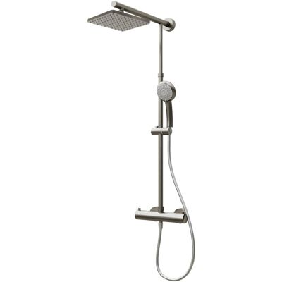 Schulte - EP9641 - 38°C Thermostat - Rechteckige Kopfbrause - Duschsystem Schulte - EP9641 - 38°C Thermostat - Rechteckige Kopfbrause - Duschsystem