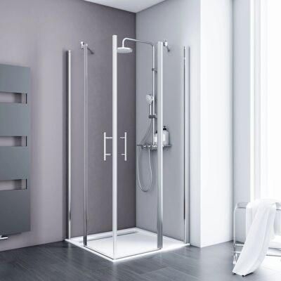 Schulte Eckeinstieg mit Drehtür Alexa Style 2.0 Chromoptik BxHxT 90x90x192 cm Schulte Eckeinstieg mit Drehtür Alexa Style 2.0 Chromoptik BxHxT 90x90x192 cm