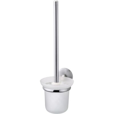Fackelmann Toilettenbürste mit Halter Fusion Edelstahloptik Fackelmann Toilettenbürste mit Halter Fusion Edelstahloptik
