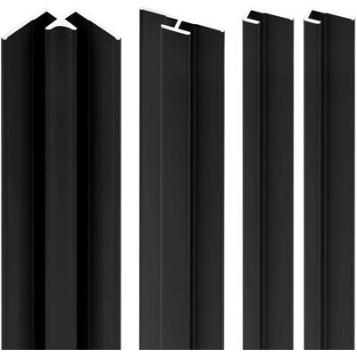 Schulte ExpressPlus DecoDesign Profilset Mattschwarz 210 cm Schulte ExpressPlus DecoDesign Profilset Mattschwarz 210 cm