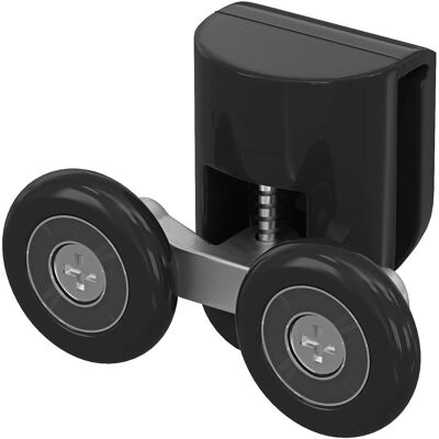 baliv Türlaufrolle Doppelt Oben 2,3 cm Schwarz für Duschkabine Factory 4 Stück baliv Türlaufrolle Doppelt Oben 2,3 cm Schwarz für Duschkabine Factory 4 Stück
