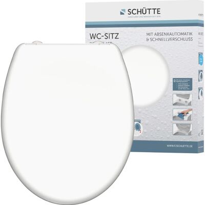 Schütte Weißer Toilettensitz Duroplast Soft-close Schütte Weißer Toilettensitz Duroplast Soft-close