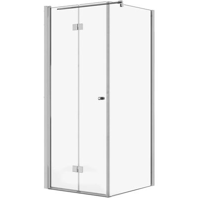 Schöner Wohnen Drehfalttür Gretia m. Seitenwand Chrom 80 cm x 200 cm DIN L Schöner Wohnen Drehfalttür Gretia m. Seitenwand Chrom 80 cm x 200 cm DIN L